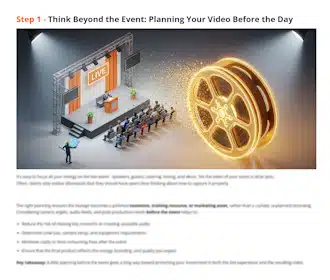 Event Starting Video Event Video Filming Guide - Thor Productions